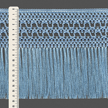 FRANJA MACRAMÊ PALITO 17,6cm AZUL CLARO 10m