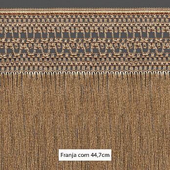 FRANJA MACRAMÊ PALITO 44,7cm BEGE 10m