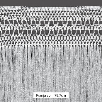 FRANJA MACRAMÊ PALITO 79,7cm SEM BENEFICIAMENTO 10m
