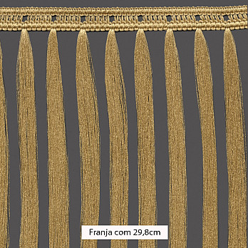 FRANJA MACRAMÊ PINGENTE 29,8cm BEGE 10m