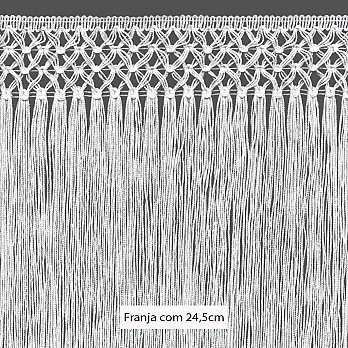 FRANJA MACRAMÊ X 24,5cm SEM BENEFICIAMENTO 10m