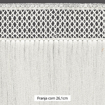 FRANJA MACRAME X 26,1cm CHAMPAGNE 10m