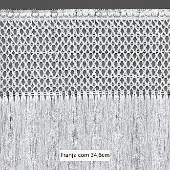 FRANJA MACRAMÊ X 34,6cm SEM BENEFICIAMENTO 10m