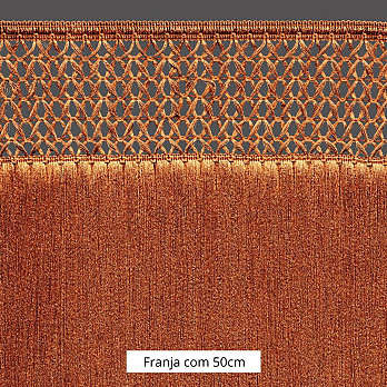 FRANJA MACRAMÊ X 50cm CAMURÇA 10m