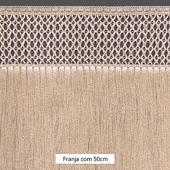 FRANJA MACRAMÊ X 50cm ROSA CLARO 10m