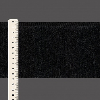 FRANJA MÉDIA LISA 10,8cm PRETO 10m