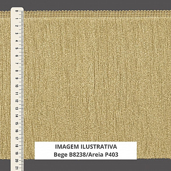 FRANJA MÉDIA LISA 19,8cm BEGE 10m