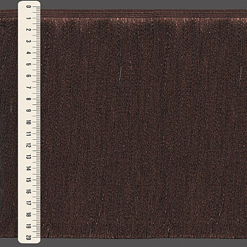 FRANJA MEDIA LISA 19,8cm MARROM 10m