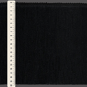FRANJA MÉDIA LISA 19,8cm PRETO 10m