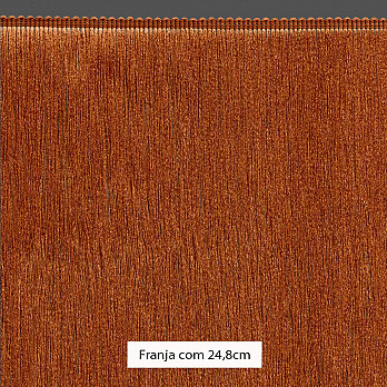 FRANJA MÉDIA LISA 24,8cm MARROM CLARO 10m