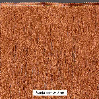 FRANJA MÉDIA LISA 24,8cm MARROM CLARO 10m
