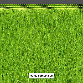 FRANJA MÉDIA LISA 24,8cm VERDE LIMA 10m