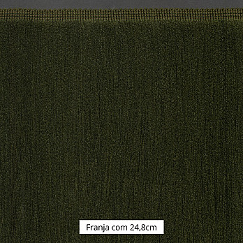 FRANJA MEDIA LISA 24,8cm VERDE MUSGO 10m