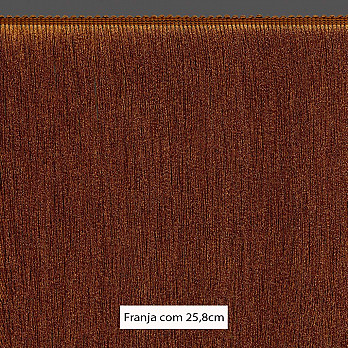 FRANJA MÉDIA LISA 25,8cm MARROM 10m