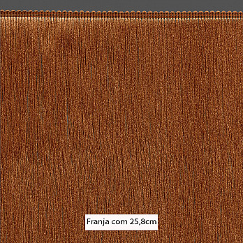 FRANJA MÉDIA LISA 25,8cm MARROM CLARO 10m