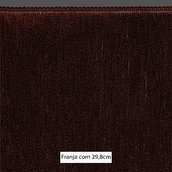 FRANJA MÉDIA LISA 29,8cm MARROM 10m