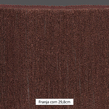 FRANJA MÉDIA LISA 29,8cm MARROM 10m