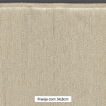 FRANJA MÉDIA LISA 34,8cm PALHA 10m