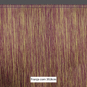 FRANJA MÉDIA LISA 39,8cm MALBEC/RAPOSA/MOSTARDA CLARO 10m