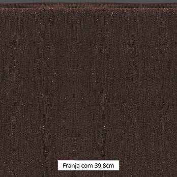 FRANJA MEDIA LISA 39,8cm MARROM 10m