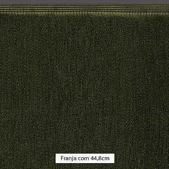 FRANJA MÉDIA LISA 44,8cm VERDE MUSGO 10m