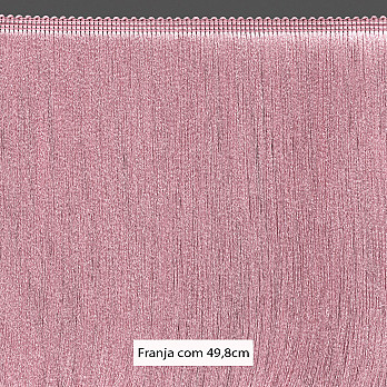 FRANJA MÉDIA LISA 49,8cm ROSÉ VELHO 10m