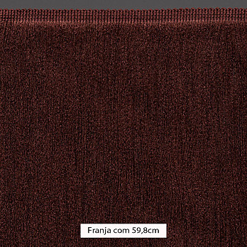 FRANJA MÉDIA LISA 59,8cm MARROM 10m
