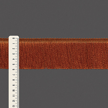 FRANJA MÉDIA LISA 5,9cm MARROM QUEIMADO 10m