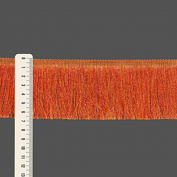 FRANJA MÉDIA LISA 6,8cm MARROM/OCRE/LARANJA 10m