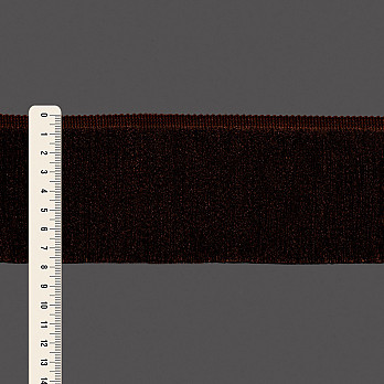 FRANJA MÉDIA LISA 7,8cm MARROM 10m
