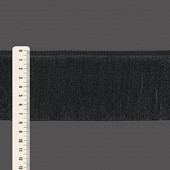 FRANJA MÉDIA LISA 7,8cm PRETO 10m