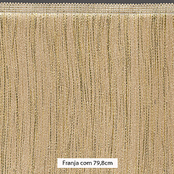 FRANJA MÉDIA LISA 79,8cm AREIA ESCURO/OURO CLARO 10m