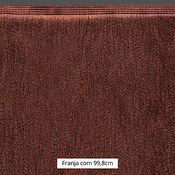 FRANJA MEDIA LISA 99,8cm MARROM 10m