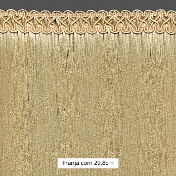 FRANJA ONDULADA MARCHESA 29,8cm BEGE 10m