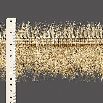 FRANJA PELUCIADA 10,5cm AREIA ESCURO 10m