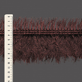 FRANJA PELUCIADA 10,5cm MARROM 10m