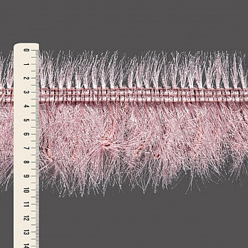 FRANJA PELUCIADA 10,5cm ROSA BEBÊ 10m