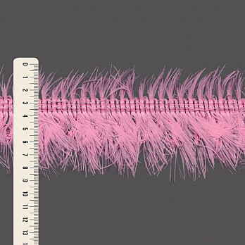 FRANJA PELUCIADA 9cm ROSA 10m