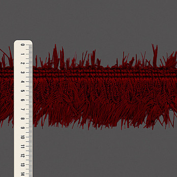 FRANJA PELUCIADA 9cm VINHO 10m