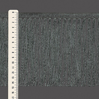 FRANJA PINGENTE 14,8cm CINZA ESTANHO 10m