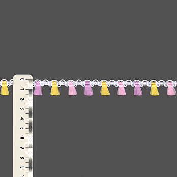 FRANJA PINGENTE 1,6cm BRANCO/ROSA/LAVANDA/AMARELO BEBÊ 50m
