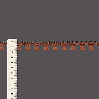 FRANJA PINGENTE 1,6cm MARROM 50m