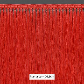 FRANJA PINGENTE 26,8cm TUTTI FRUTTI NEON 10m