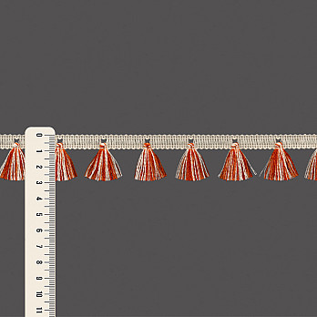 FRANJA PINGENTE 2,9cm CRU/LARANJA TOPÁZIO 50m
