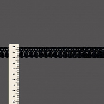 FRANJA PINGENTE 2cm PRETO 30m