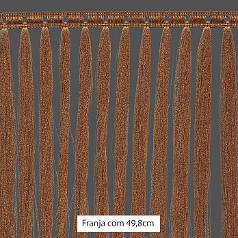 FRANJA PINGENTE 49,8cm BEGE 10m
