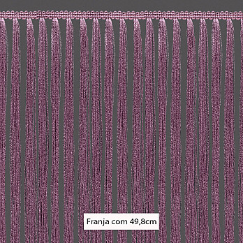 FRANJA PINGENTE 49,8cm LILÁS ENVELHECIDO 10m