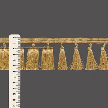 FRANJA PINGENTE 5,8cm BEGE 10m