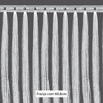 FRANJA PINGENTE 69,8cm SEM BENEFICIAMENTO 10m