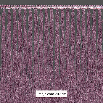 FRANJA PINGENTE 70,3cm LILÁS ENVELHECIDO 10m